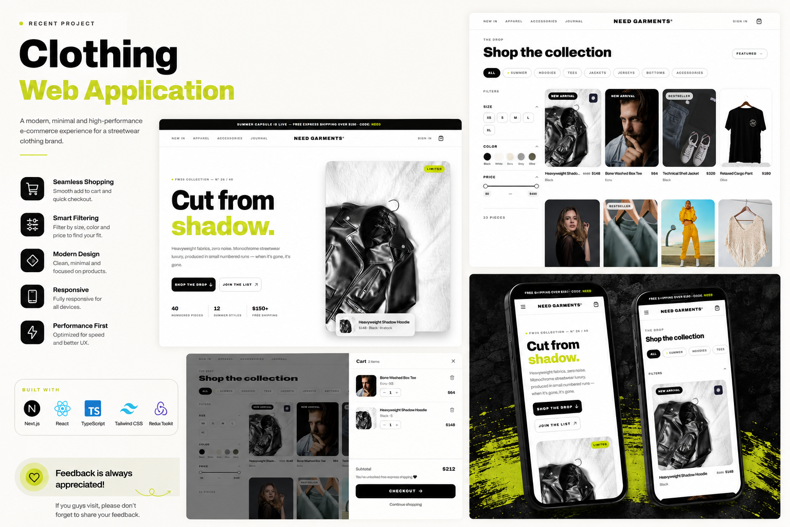 Need Fashion Website Preview